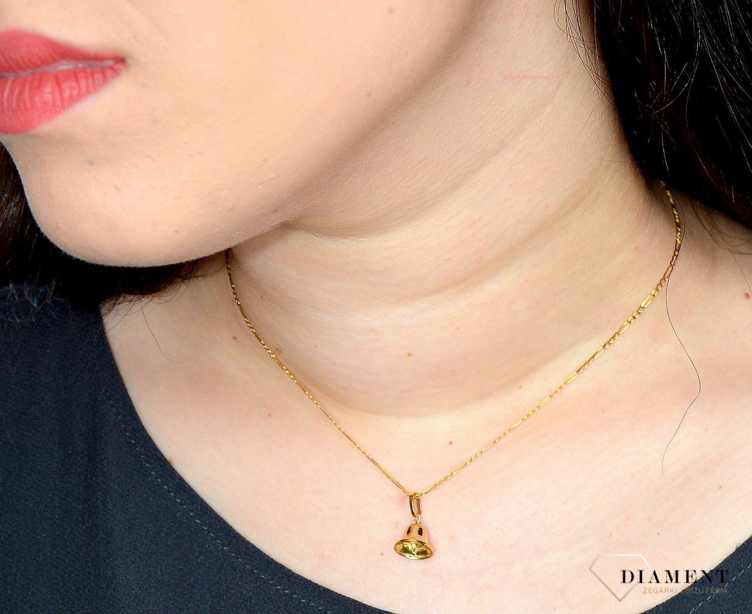 Złoty łańcuszek 585 Figaro Pave 2 mm DIA-LAN-3149PAVE-585 2mm (1).jpg